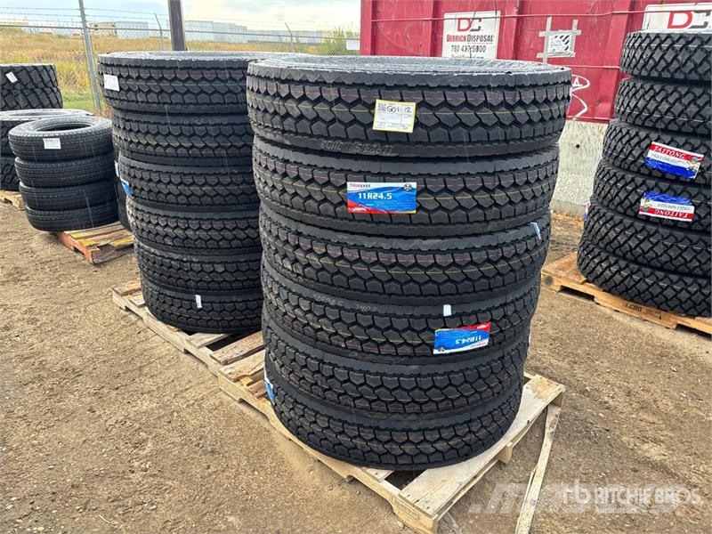 Quantity of (12) Truefast 11R24.5 Drive Tires (Unu 轮胎、车轮和轮圈