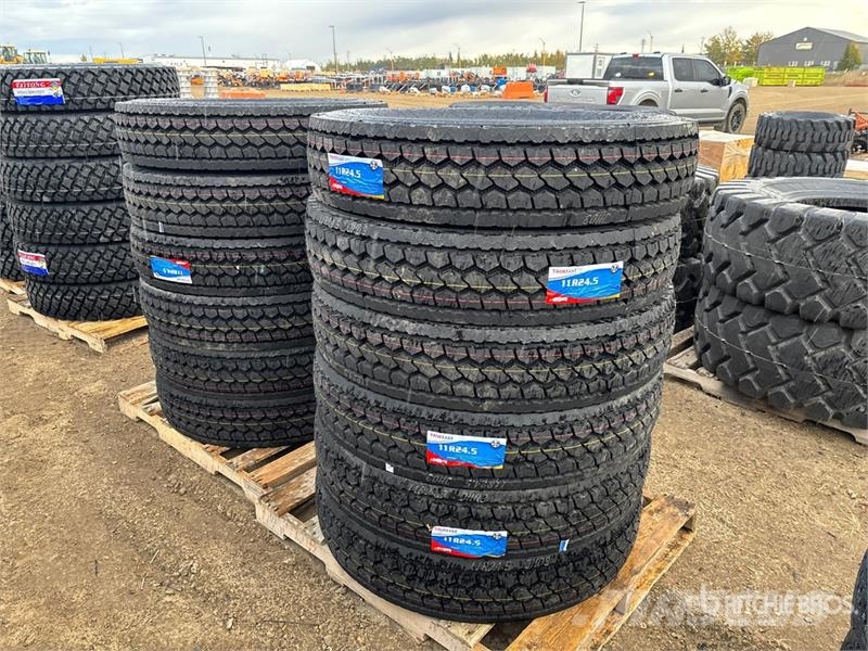 Quantity of (12) Truefast 11R24.5 Drive Tires (Unu 轮胎、车轮和轮圈