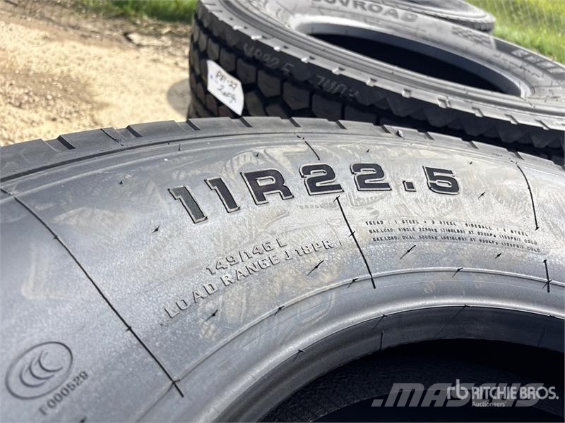 Quantity of (16) Dovroad 11R22.5 Tires (Unused) Tyres, wheels and rims