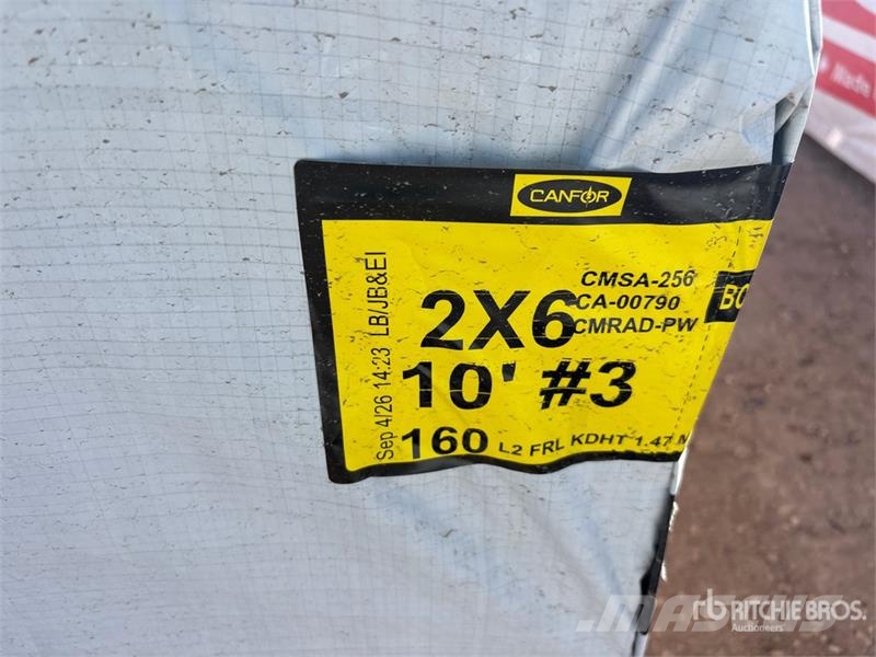 Quantity of (160) 2 x 6 x 10 Douglas Fir #3 Lumber Kiti naudoti statybos komponentai