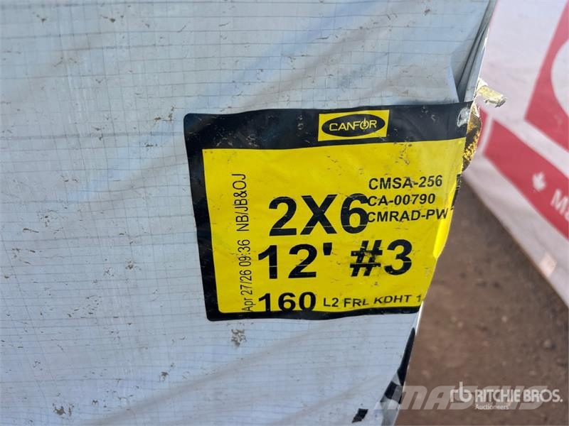 Quantity of (160) 2 x 6 x 12 Douglas Fir #3 Lumber Kiti naudoti statybos komponentai