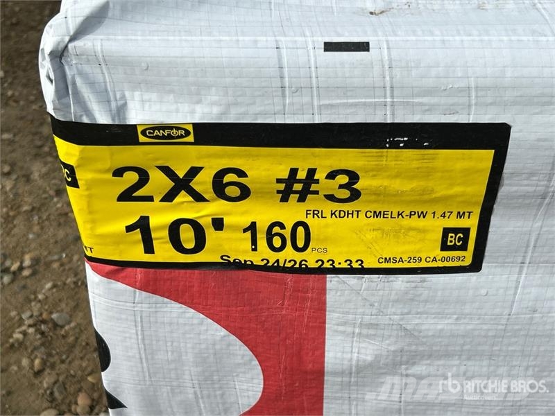  Quantity of (160) 2x6x10 Douglas Fir #3 Lumber (Un Other components