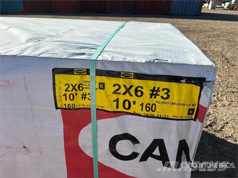 Quantity of (160) 2x6x10 Douglas Fir #3 Lumber (Un Andre komponenter