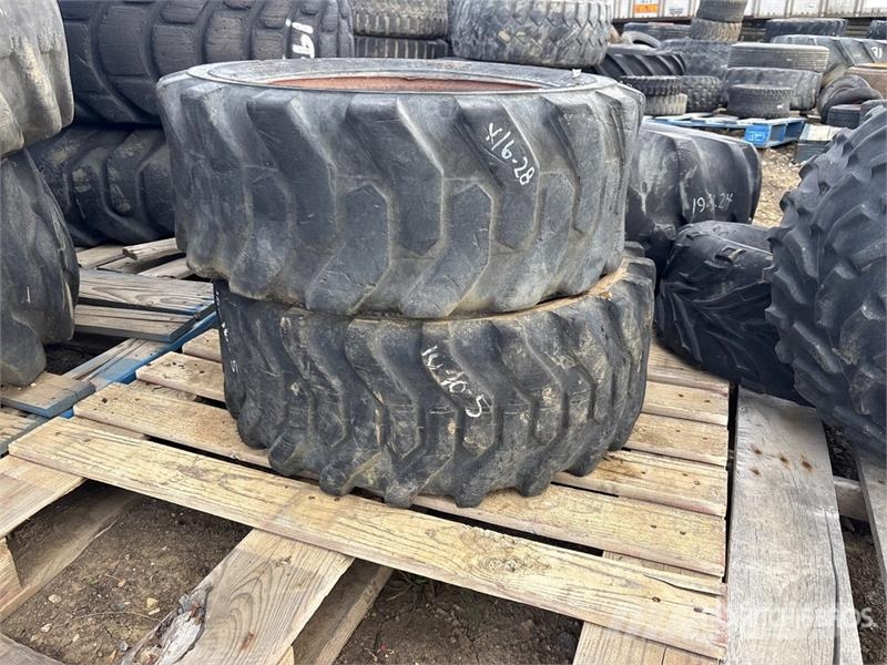 Quantity of (2) 10-16.5 Tires Gume, točkovi i felne