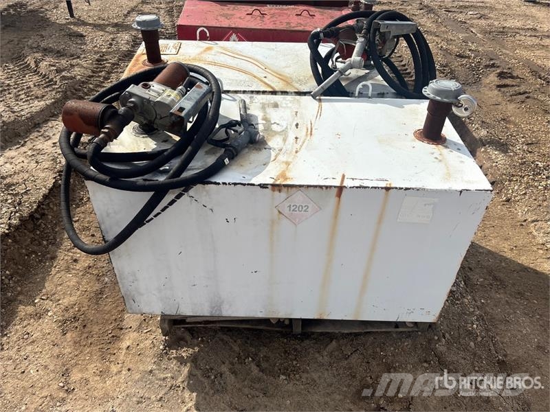  Quantity of (2) 100 gal Steel Diesel Fuel Tank Fuel and additive tanks