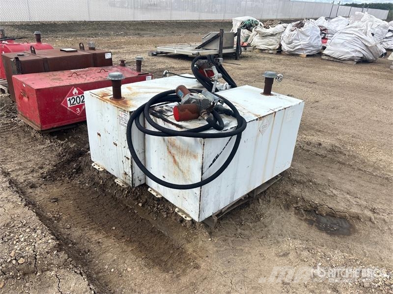  Quantity of (2) 100 gal Steel Diesel Fuel Tank Fuel and additive tanks