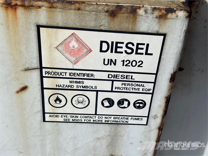  Quantity of (2) 100 gal Steel Diesel Fuel Tank Fuel and additive tanks