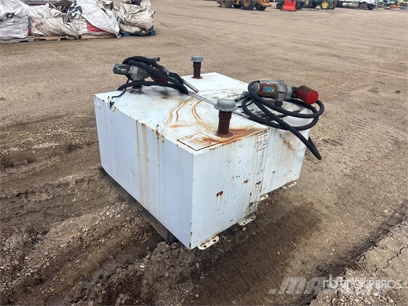  Quantity of (2) 100 gal Steel Diesel Fuel Tank Fuel and additive tanks