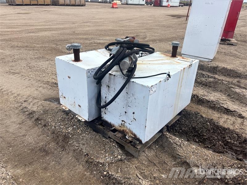  Quantity of (2) 100 gal Steel Diesel Fuel Tank Fuel and additive tanks
