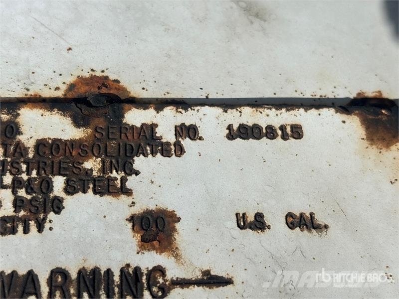  Quantity of (2) 100 gal Steel Diesel Fuel Tank Fuel and additive tanks