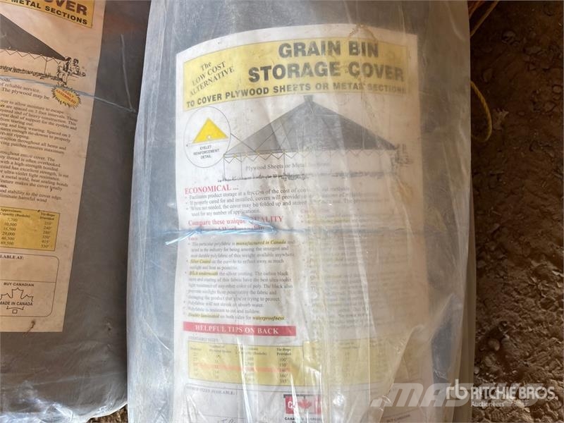  Quantity of (2) 29 ft Grain Bin Storage Cover (Unu مكونات أخرى