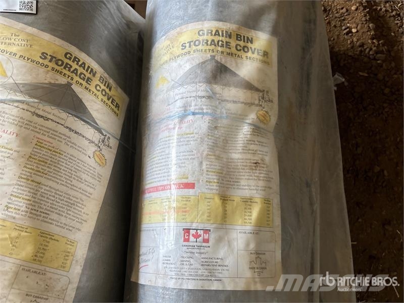 Quantity of (2) 29 ft Grain Bin Storage Cover Andre komponenter