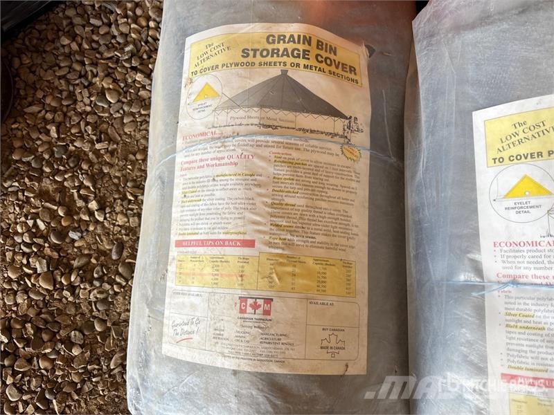  Quantity of (2) 29 ft Grain Bin Storage Cover (Unu مكونات أخرى