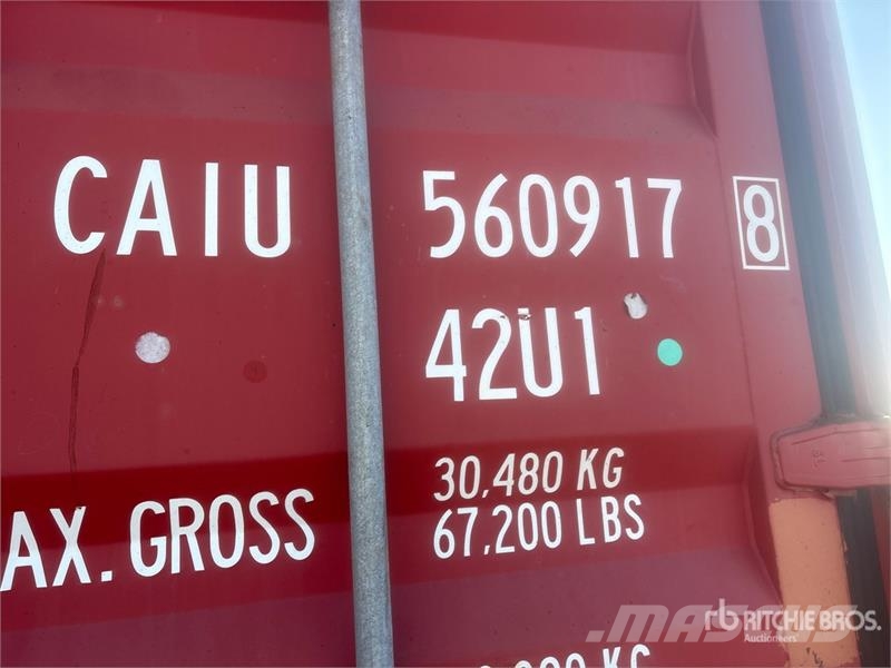 Quantity Of (2) 40 ft Open Top Storage Container Opslag containers