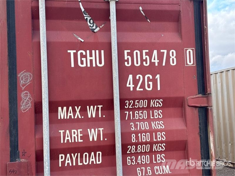 Quantity of (2) 40 ft Storage Container Storage containers
