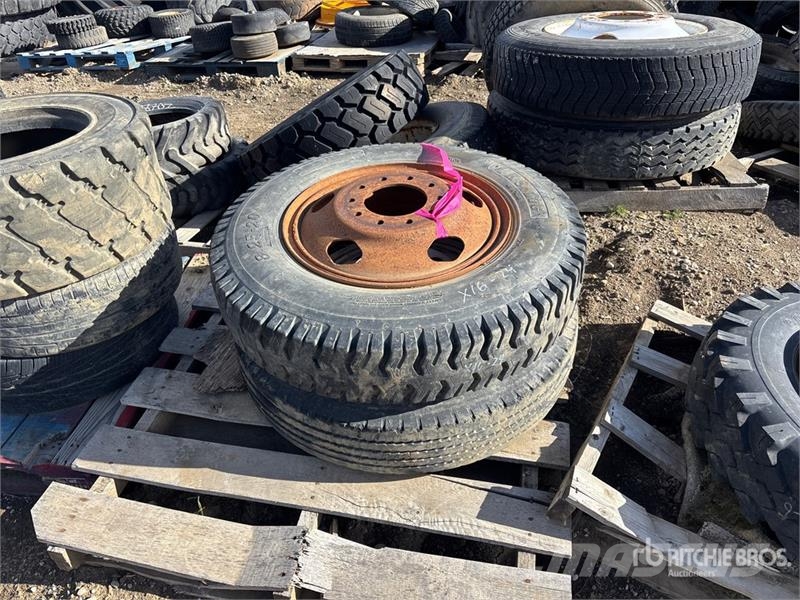 Quantity of (2) 8.25-20 Tires Tyres, wheels and rims