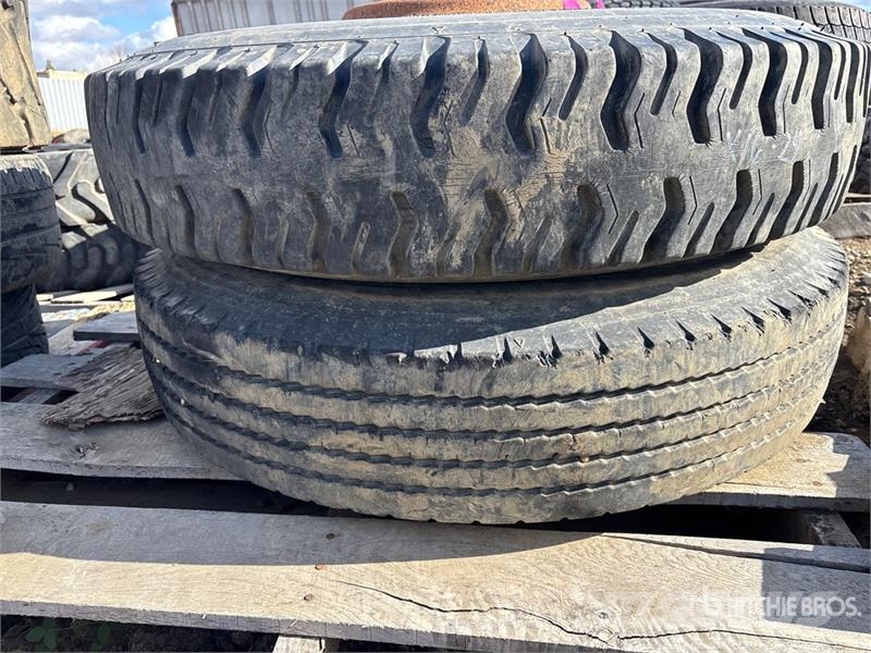 Quantity of (2) 8.25-20 Tires Tyres, wheels and rims