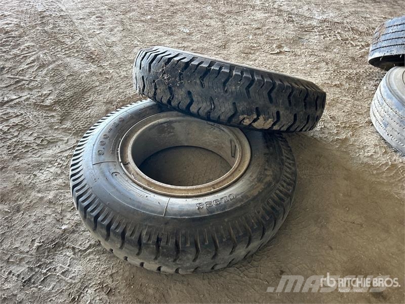 Quantity of (2) 9.00-20 Tires Tyres, wheels and rims