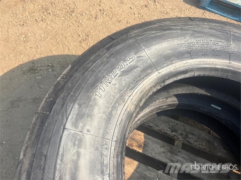 Quantity of (2) Aufine 11R24.5 Tires (Unused) Tyres, wheels and rims