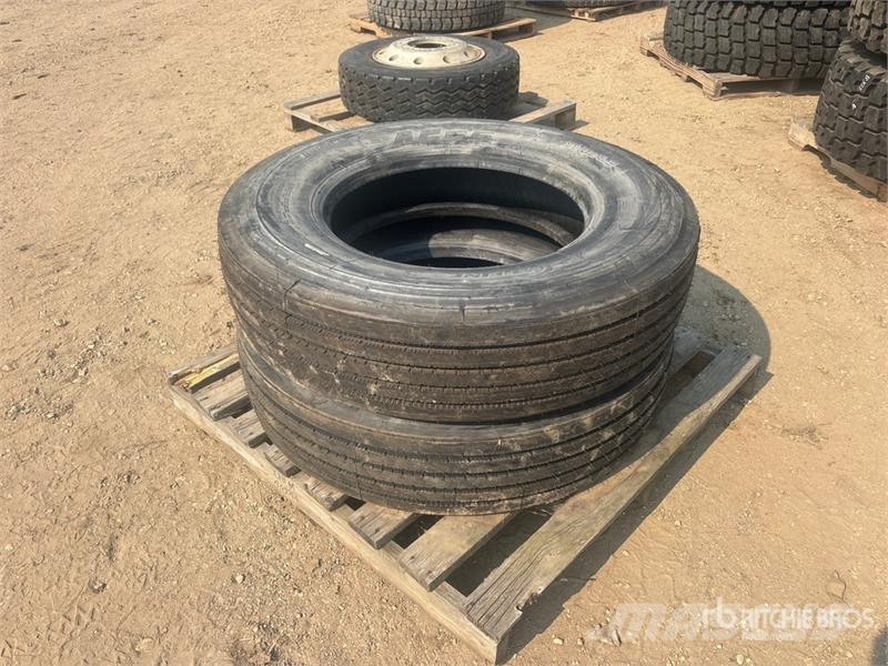 Quantity of (2) Aufine 11R24.5 Tires (Unused) Tyres, wheels and rims