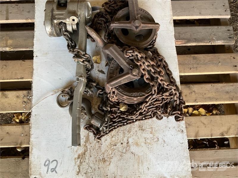  Quantity of (2) Chain Hoists مكونات أخرى