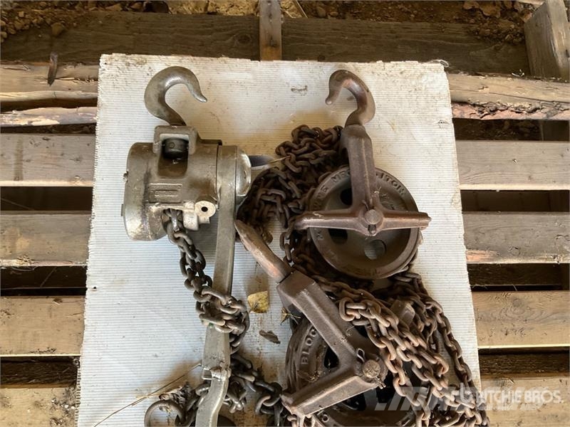  Quantity of (2) Chain Hoists مكونات أخرى