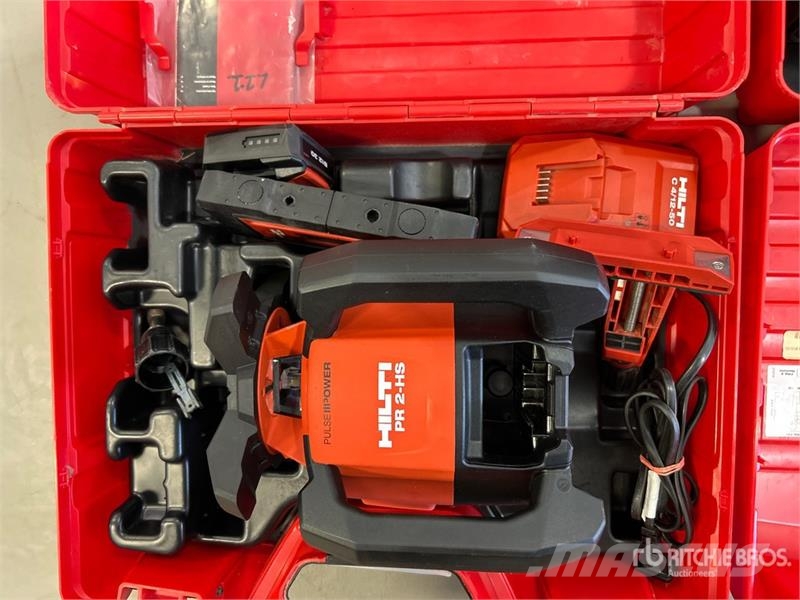 Quantity of (2) Hilti PR 2-HS Laser Level Instrumenter, måle- og automatiseringsudstyr