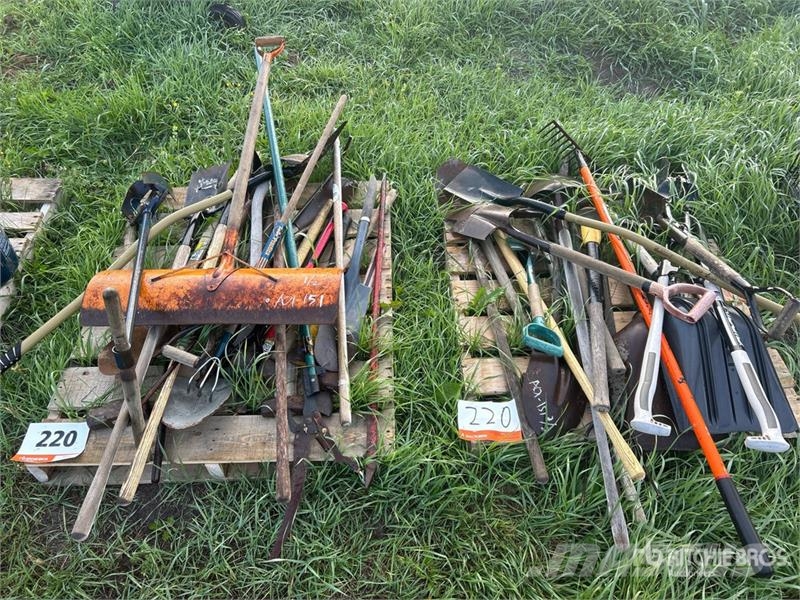 Quantity of (2) Pallets of Hand Tools, Shovels, Ra Drugi deli