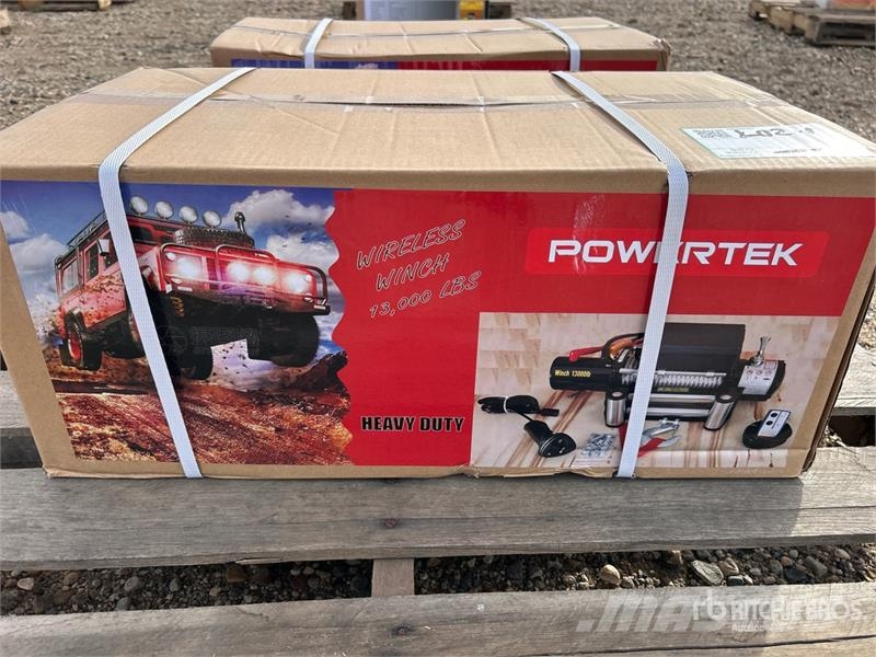 Quantity of (2) Powertek WW13000 Wireless Winch ( Csörlők, emelőberendezések és anyagmozgató liftek