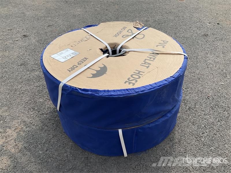  Quantity of (2)  Powertek 4"-300FT PVC Layflat Hos ملحقات خرسانة