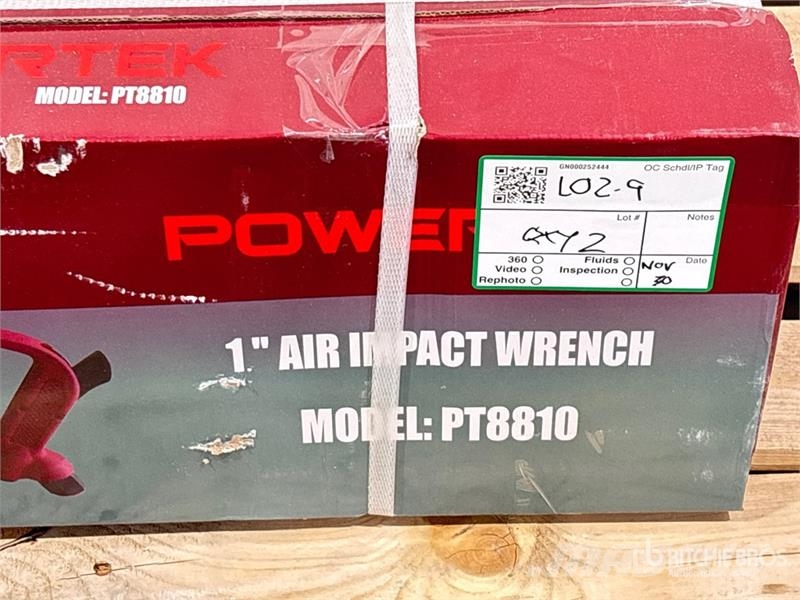  Quantity of (2)  Powertek PT8810 1 in Air impact w مكونات أخرى