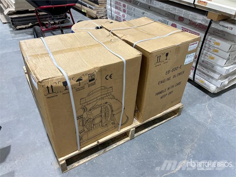 Quantity of (2) Powertek EB-800-E Leaf Blower (Un Afvalverwijderingsapparatuur