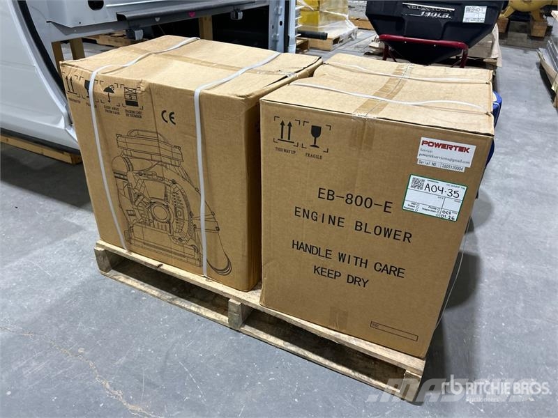 Quantity of (2) Powertek EB-800-E Leaf Blower (Un Afvalverwijderingsapparatuur