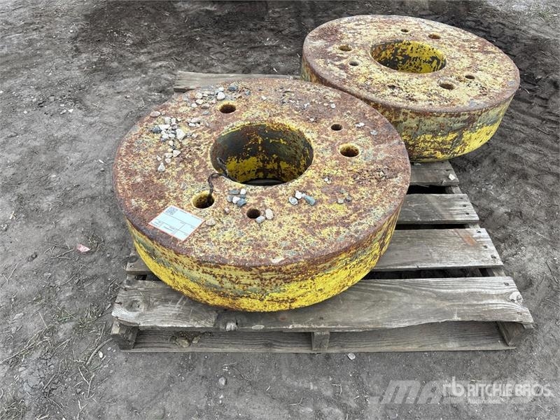 Quantity of (2) Tractor Weights Front lodd