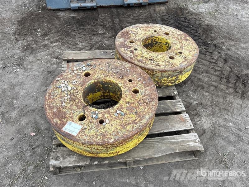 Quantity of (2) Tractor Weights Front lodd