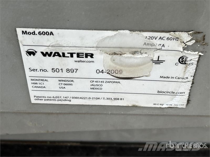 Quantity of (2) Walter Parts Washer Bouw - Overige