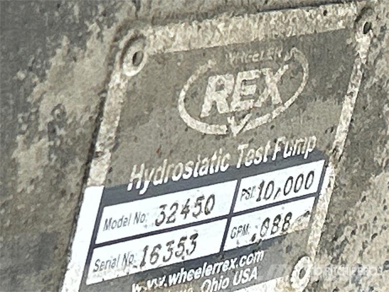 Quantity of (2) Wheeler-Rex 32450 Hydrostatic Test مكونات أخرى