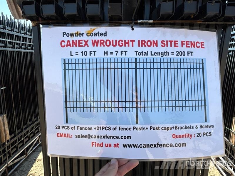 Quantity of (20) Canex 10 ft x 7 ft Powder Coated Drugi deli