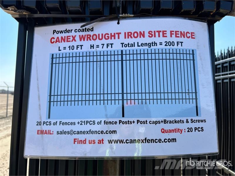 Quantity of (20) Canex 10 ft x 7 ft Powder Coated Drugi deli
