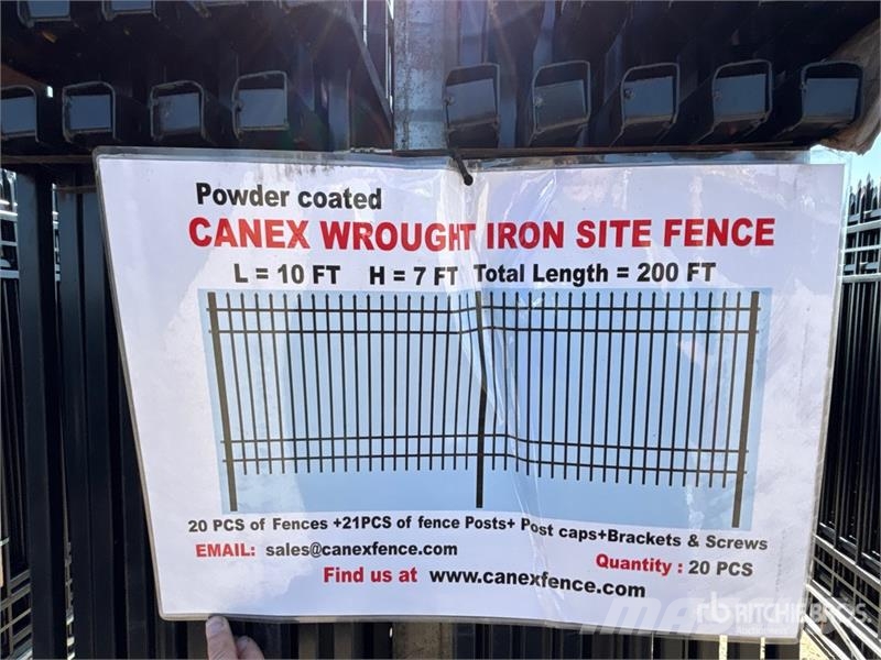 Quantity of (20) Canex 10 ft x 7 ft Powder Coated Drugi deli