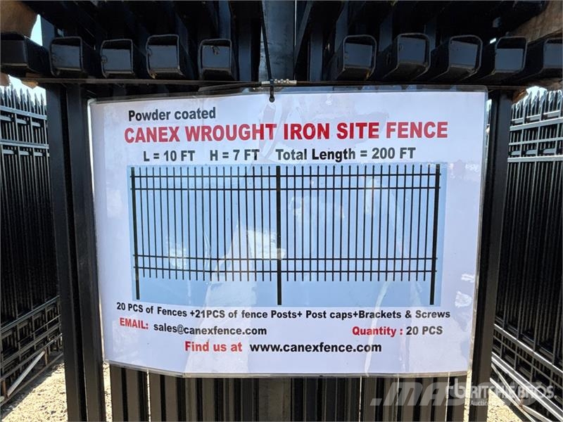 Quantity of (20) Canex 10 ft x 7 ft Powder Coated Drugi deli