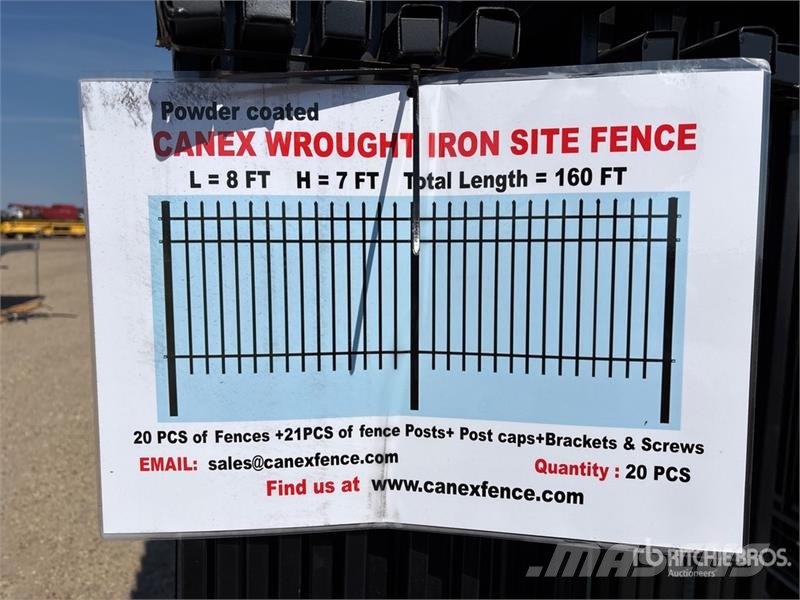 Quantity of (20) Canex 8 ft x 7 ft Powder Coated S Drugi deli