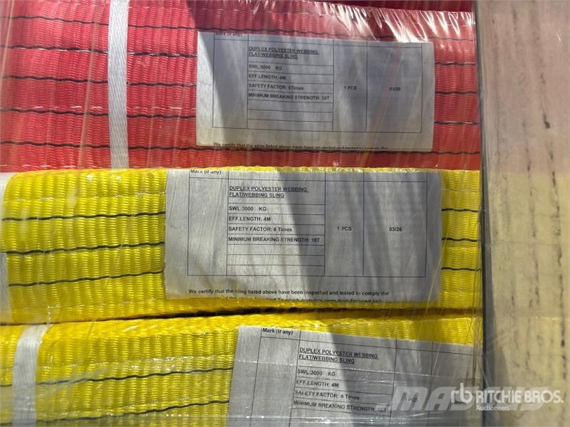 Quantity of (22) Suihe WS22 Webbing Sling (Unused Peças e equipamento de gruas