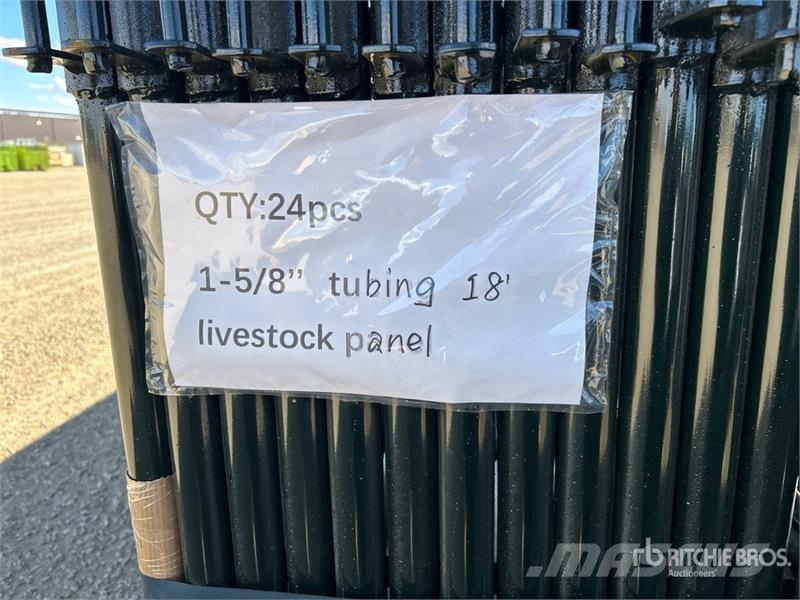 Quantity of (24) 18 ft x 5 ft 6 in Livestock Panel Livdyr annet utstyr