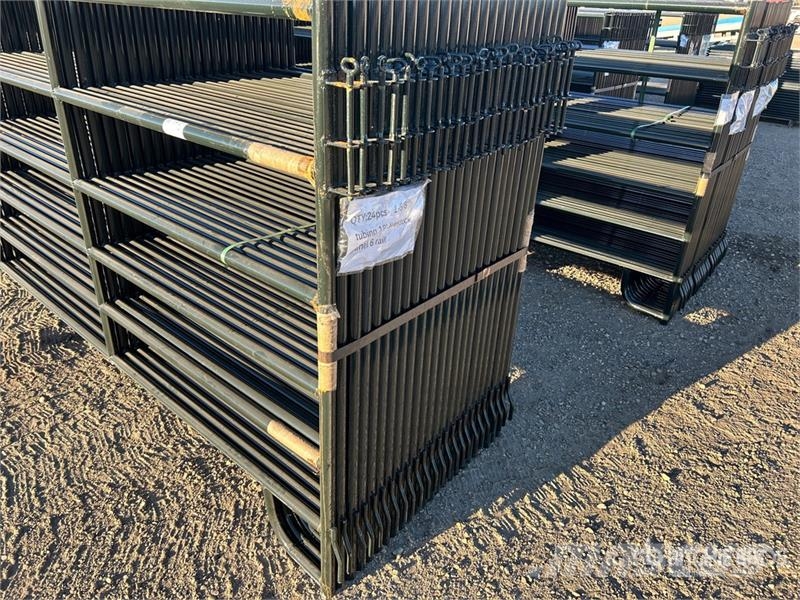 Quantity of (24) BYT PNL180 5 ft 6 in High 6 Rail Оборудование для животноводческих ферм
