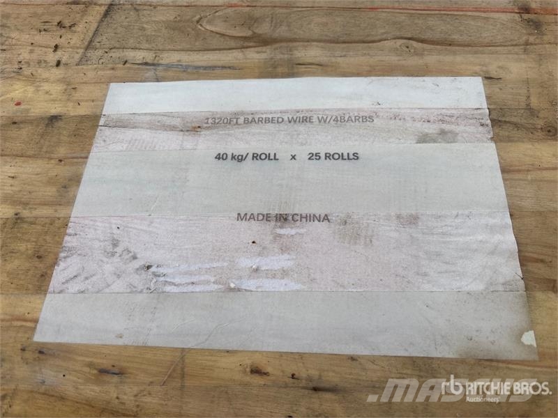  Quantity of (25)  BYT BW04 1320 Ft 4 Barbs Barbed  معدات البناء - غير ذلك