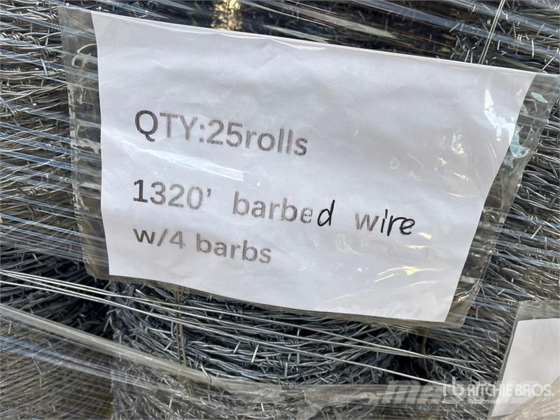 Quantity of (25) BYT BW04 Barbed Wire (Unused) Gradbeništvo - drugo