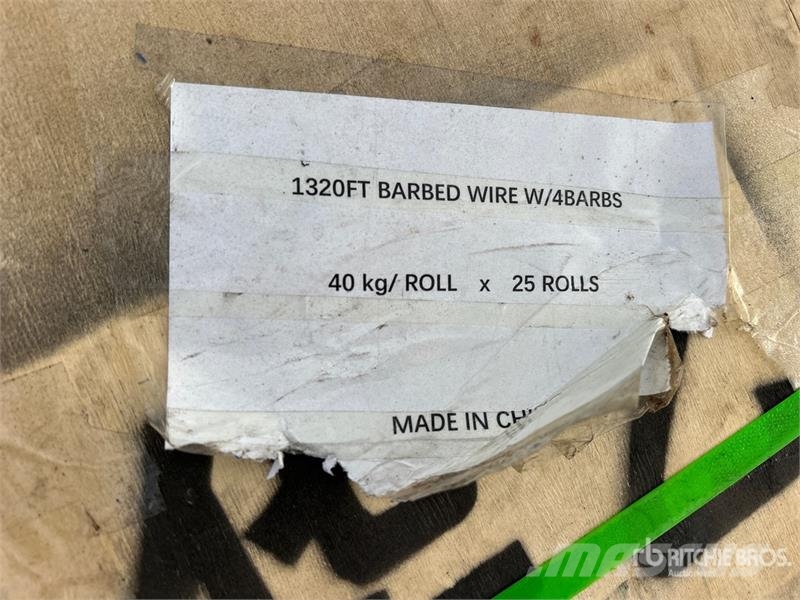 Quantity of (25) BYT BW04 Barbed Wire (Unused) Diger