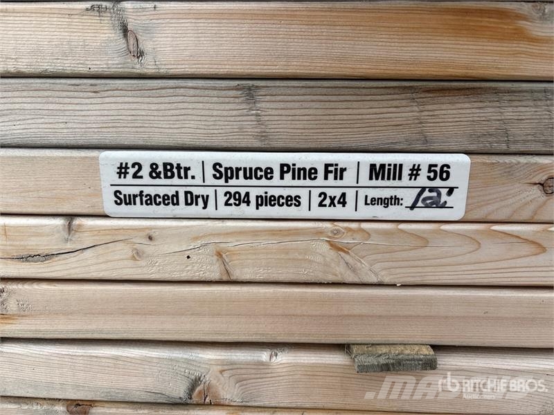 Quantity of (294) 2 x 4 x 12 ft #2 & BTR Lumber Andere Zubehörteile