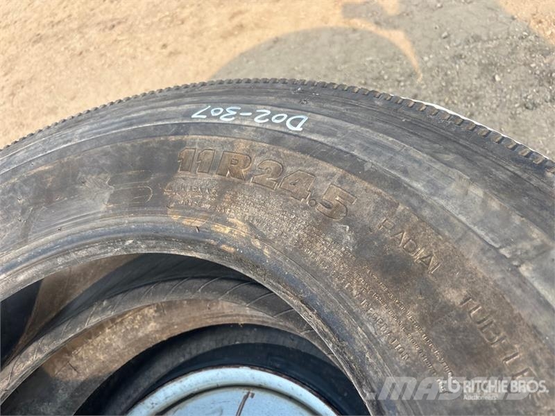  Quantity of (3) 11R24.5 Tires Tyres, wheels and rims